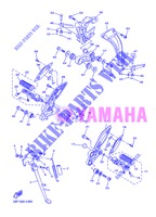 SUPPORT / REPOSE PIEDS pour Yamaha FZ8N de 2013