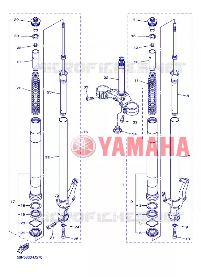 FOURCHE Yamaha MOTO 800 2013 FZ8  FZ8-N