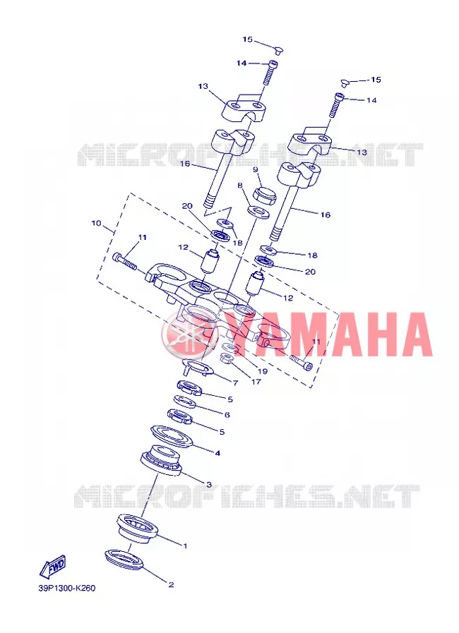 DIRECTION Yamaha MOTO 800 2013 FZ8  FZ8-N