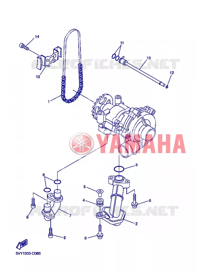 POMPE A HUILE Yamaha MOTO 800 2013 FZ8  FZ8-N
