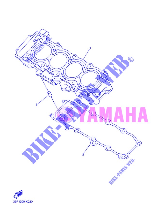 CYLINDRE pour Yamaha FZ8NA de 2013