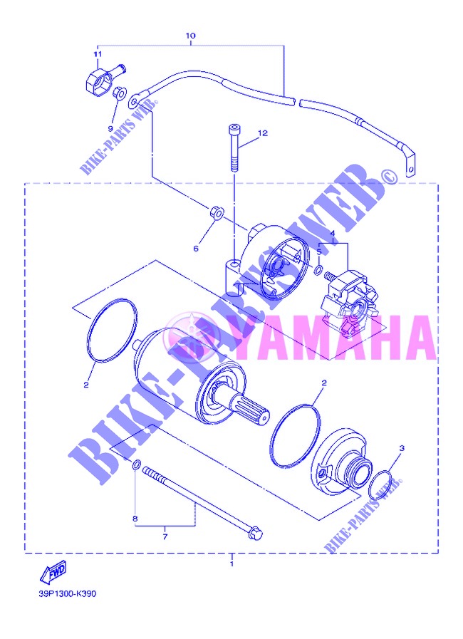 DEMARREUR pour Yamaha FZ8NA de 2013