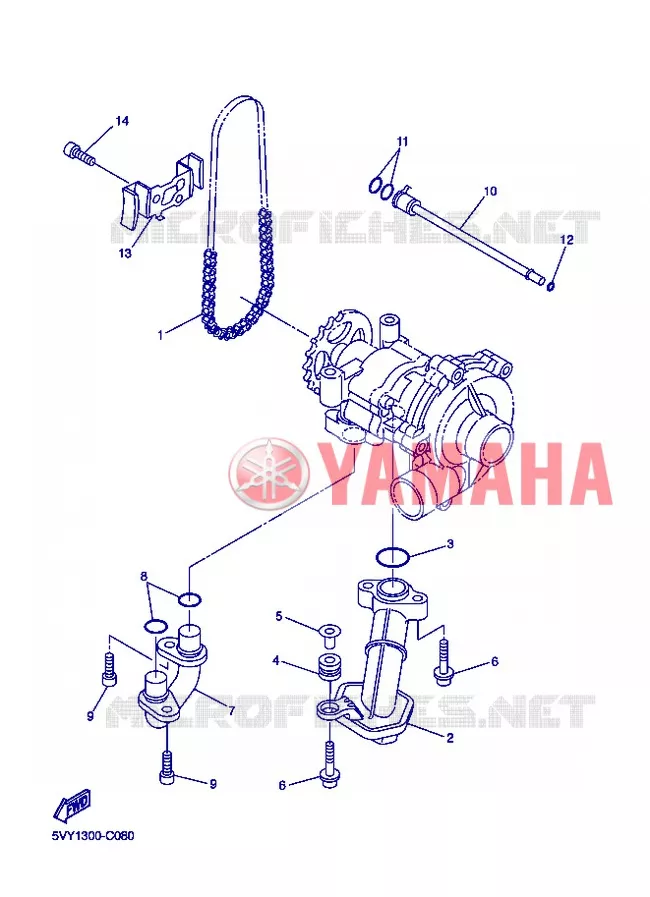 POMPE A HUILE Yamaha MOTO 800 2013 FZ8 ABS  FZ8-NA