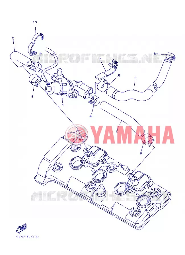 SYSTÈME D'ADMISSION D'AIR AIS Yamaha MOTO 800 2013 FZ8 ABS  FZ8-NA