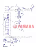 MAITRE CYLINDRE DE FREIN ARRIERE pour Yamaha FZ8S de 2013