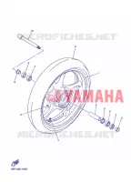 ROUE AVANT pour Yamaha FZ8S de 2013