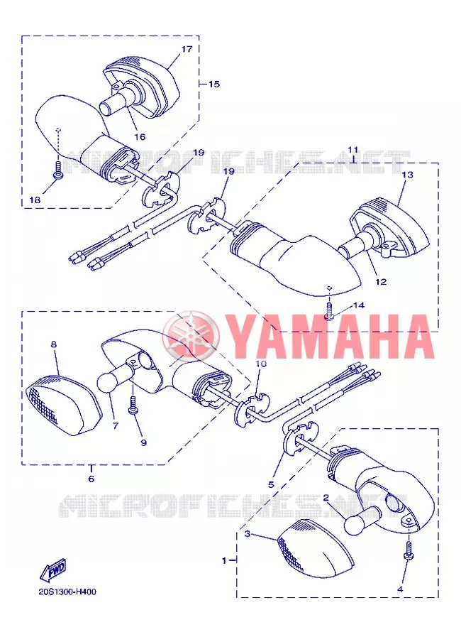 CLIGNOTANT Yamaha MOTO 800 2013 FAZER  FZ8-S