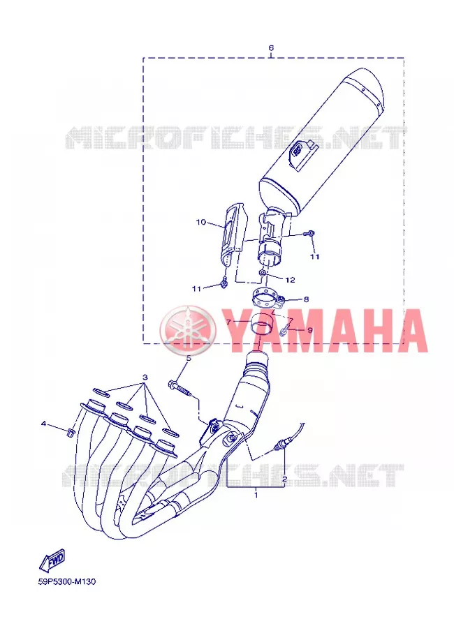 ECHAPPEMENT Yamaha MOTO 800 2013 FAZER  FZ8-S