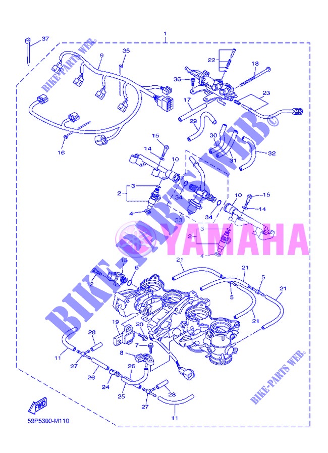 ADMISSION 2 pour Yamaha FZ8S de 2013