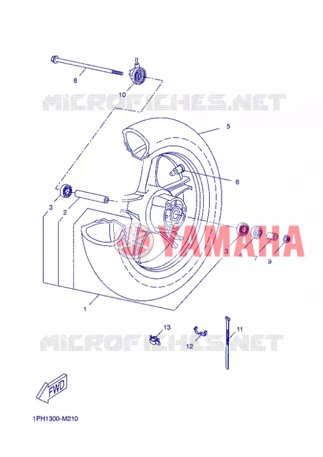 ROUE AVANT Yamaha SCOOTER 50 2013 NITRO  NS50