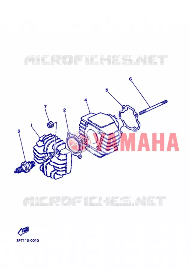 Kit Haut-Moteur NEUF Pour Yamaha PW50 Piwi (Cylindre + Piston + Joints + Axe) - Mister Parts