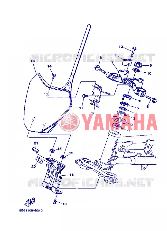 DIRECTION Yamaha MOTO 110 2013 TTRE  TT-R110E