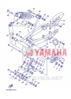 BRAS OSCILLANT / AMORTISSEUR 2 pour Yamaha TT-R125LWE de 2013