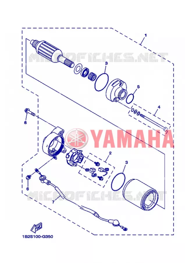 DEMARREUR Yamaha MOTO 125 2013 TTR BIG WHEELS  TT-R125LWE