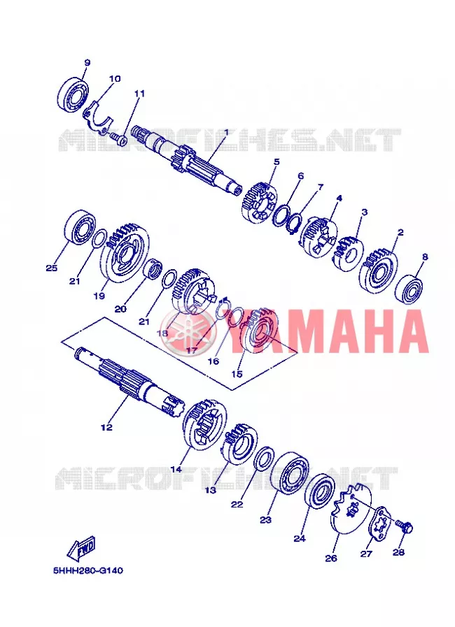 TRANSMISSION Yamaha MOTO 125 2013 TTR BIG WHEELS  TT-R125LWE
