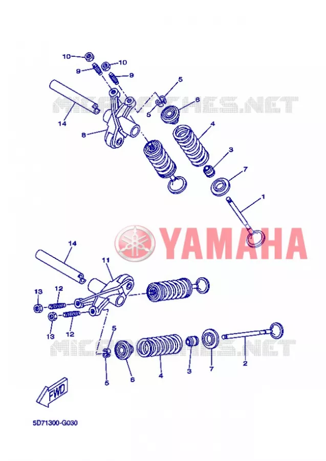 SOUPAPE Yamaha MOTO 125 2013 WR-R  WR125R