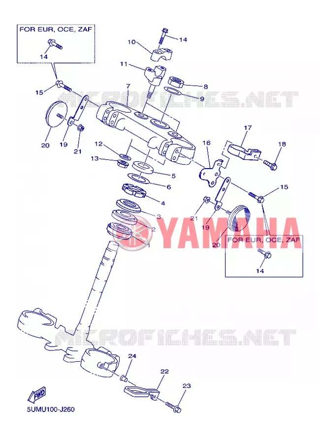 DIRECTION Yamaha MOTO 250 2013 WRF  WR250F
