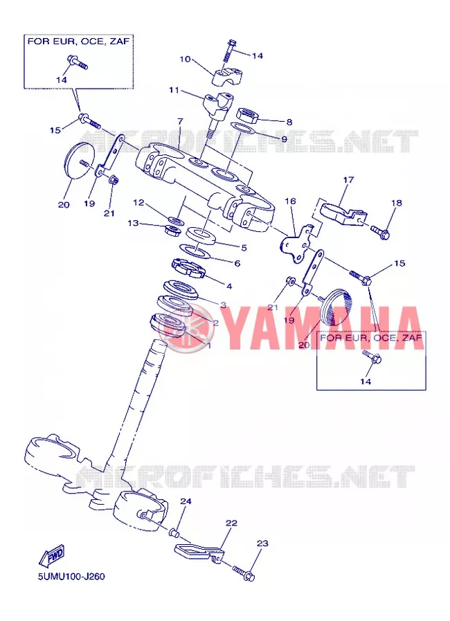 DIRECTION Yamaha MOTO 250 2013 WRF  WR250F