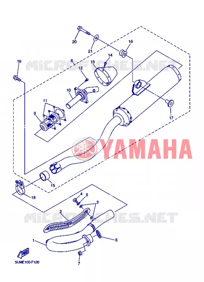 ECHAPPEMENT Yamaha MOTO 250 2013 WRF  WR250F