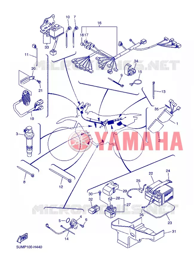 PARTIE ELECTRIQUE 1 Yamaha MOTO 250 2013 WRF  WR250F
