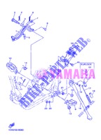 SUPPORT / REPOSE PIEDS pour Yamaha WR450F de 2013