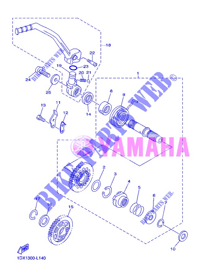 DEMARREUR pour Yamaha WR450F de 2013