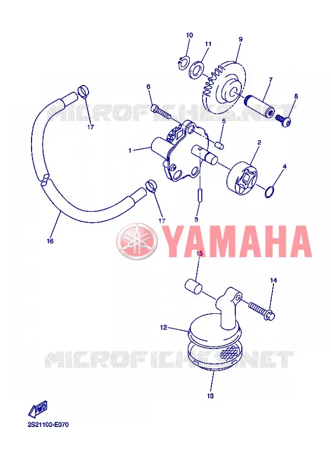 POMPE A HUILE Yamaha MOTO 450 2013 WRF  WR450F