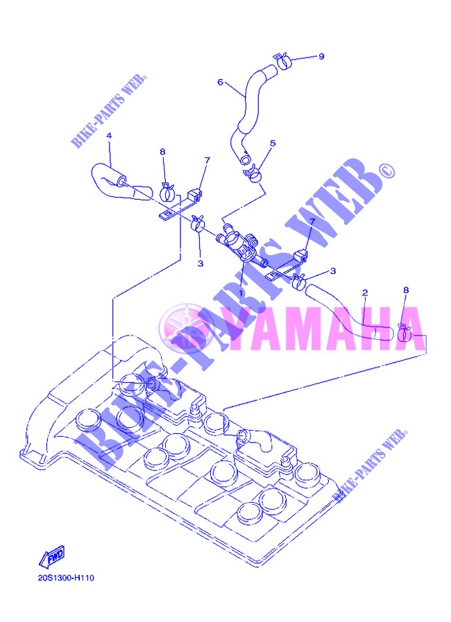 SYSTÈME D'ADMISSION D'AIR AIS pour Yamaha DIVERSION 600 F de 2013