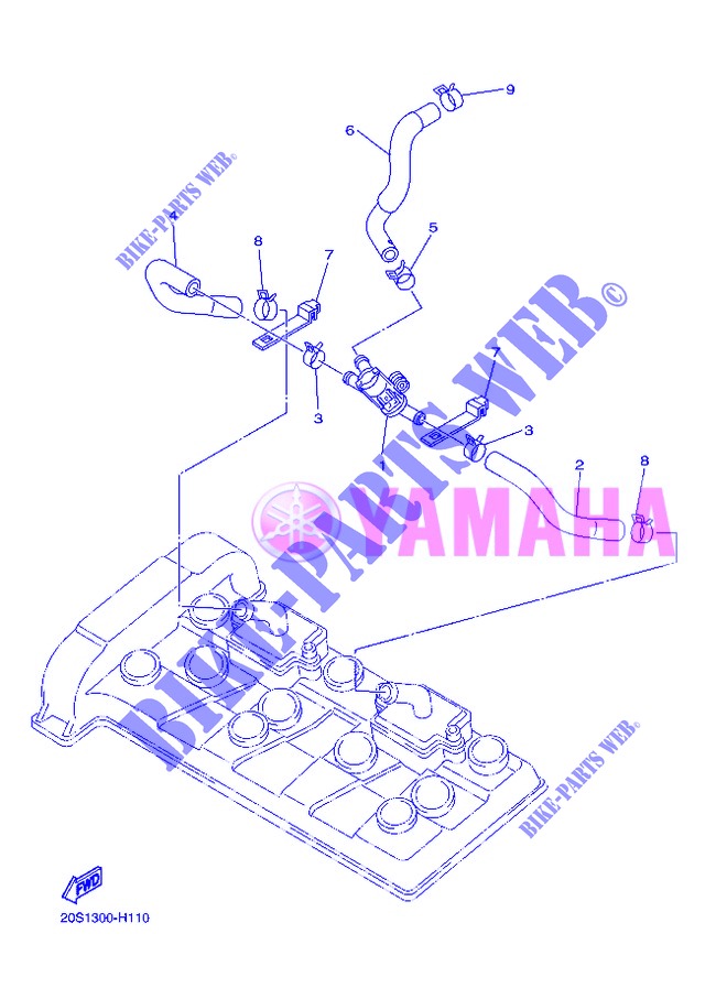 SYSTÈME D'ADMISSION D'AIR AIS pour Yamaha DIVERSION 600 F ABS de 2013