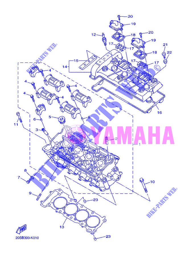 CULASSE pour Yamaha XJ6N de 2013