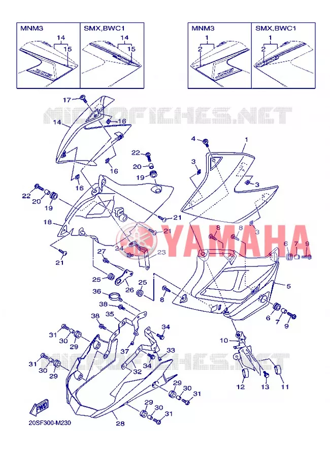 COUVERCLE LATERAL 2 Yamaha MOTO 600 2013 XJ6  XJ6N