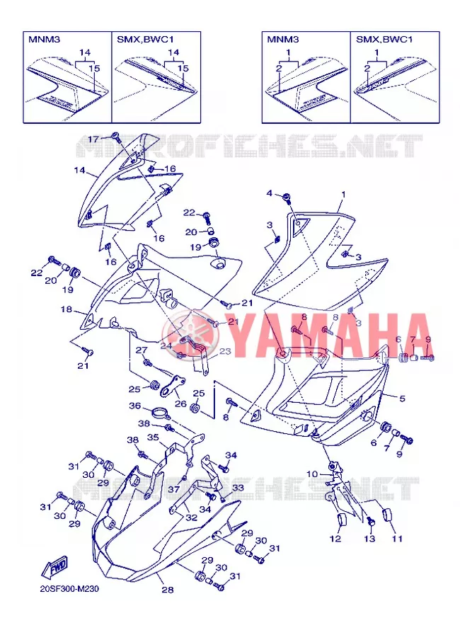 COUVERCLE LATERAL 2 Yamaha MOTO 600 2013 XJ6 ABS  XJ6NA
