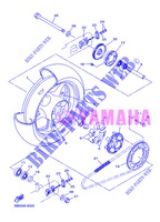 ROUE ARRIERE pour Yamaha XJ6NA de 2013