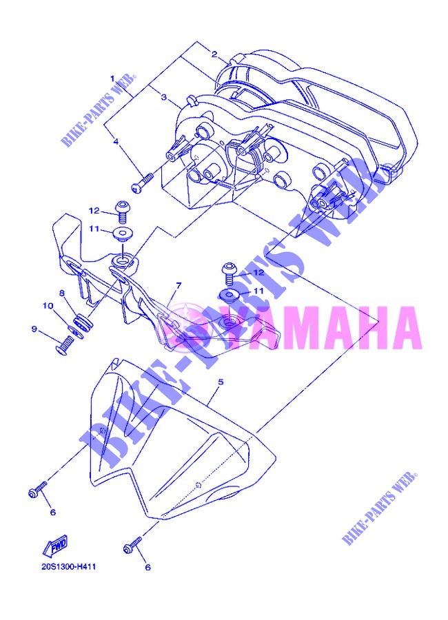 COMPTEUR  pour Yamaha XJ6NA de 2013