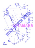 MAITRE CYLINDRE DE FREIN ARRIERE pour Yamaha DIVERSION 600 de 2013