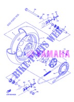 ROUE ARRIERE pour Yamaha DIVERSION 600 de 2013