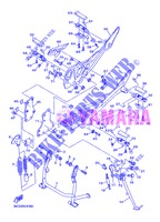 SUPPORT / REPOSE PIEDS pour Yamaha DIVERSION 600 de 2013