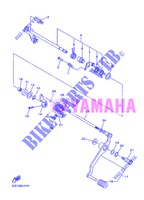 AXE DE SELECTEUR / PEDALE pour Yamaha DIVERSION 600 ABS de 2013