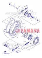 ROUE ARRIERE pour Yamaha DIVERSION 600 ABS de 2013