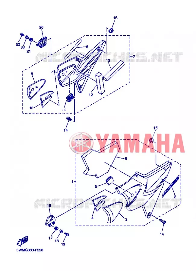 COUVERCLE LATERAL Yamaha MOTO 1300 2013 XJR  XJR1300