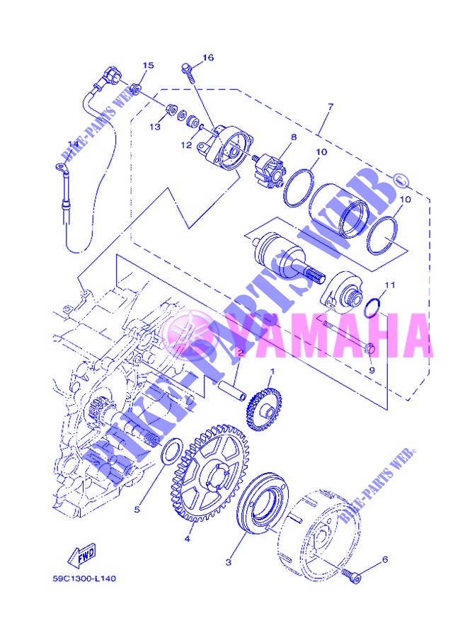DEMARREUR pour Yamaha XP500 de 2013