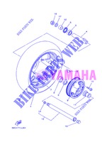 ROUE ARRIERE pour Yamaha XP500 de 2013