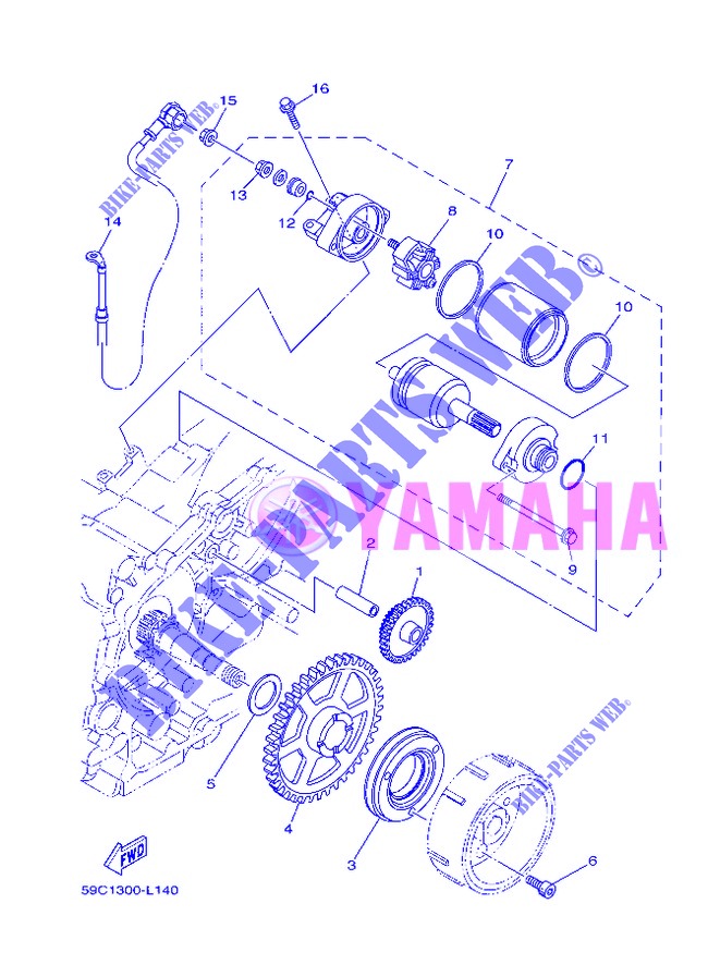 DEMARREUR pour Yamaha XP500 de 2013