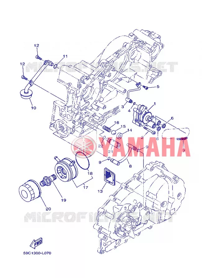 POMPE A HUILE Yamaha SCOOTER 530 2013 TMAX  XP500