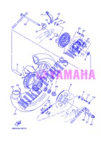 ROUE ARRIERE pour Yamaha XTZ125E de 2013