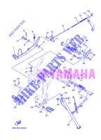 SUPPORT / REPOSE PIEDS pour Yamaha XTZ125E de 2013