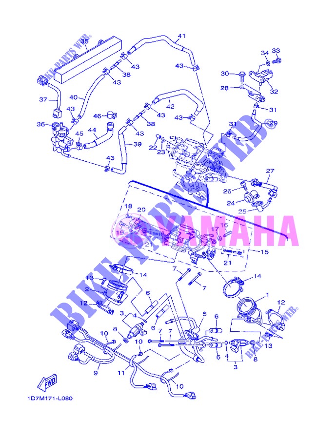 ADMISSION pour Yamaha MIDNIGHT STAR 1900 de 2013