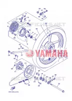 ROUE ARRIERE pour Yamaha YBR125E de 2013