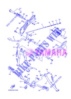 SUPPORT / REPOSE PIEDS pour Yamaha YBR125EGS de 2013