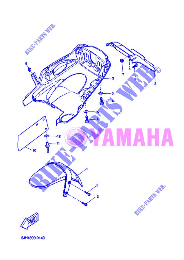 GARDE BOUE pour Yamaha EW50N de 2013